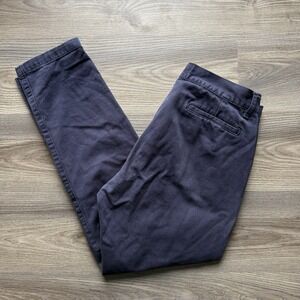 Taylor Stitch Men's Slim Chino Pants Organic Cotton Blue Handmade in Spain 32